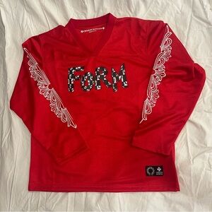 Chrome Hearts Red Mesh Jersey Medium